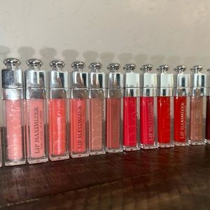 Dior lip Maximizer $25 each have many colors to choose from